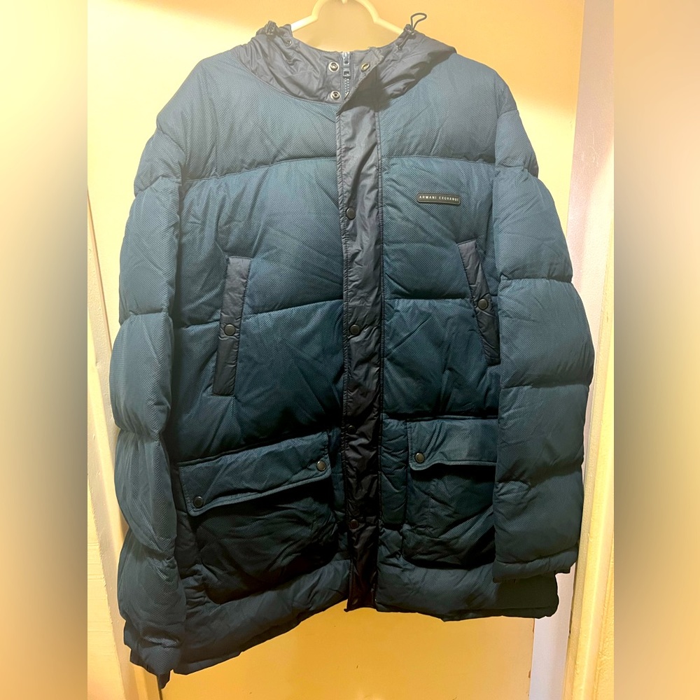 Armani exchange snorkel navy blue size 2XL. Used, worn very few times.